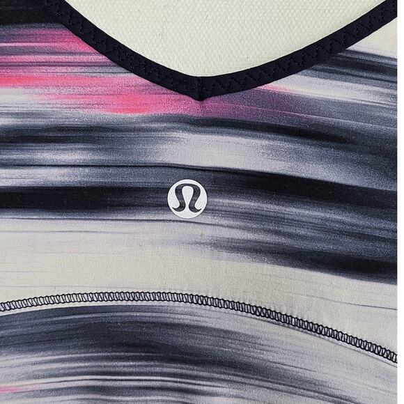 LULULEMON WOMEN’S RUN SPLIT SINGLET MIRAGE DEEP INDIGO – SIZE 6 – SWEAT-WICKING - Picture 5 of 7